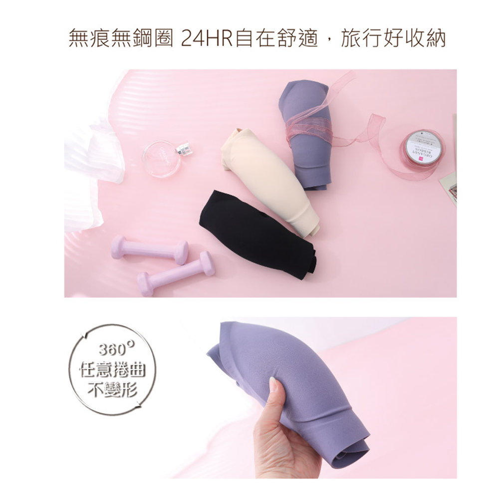 極．集中 大罩杯 無鋼圈舒適無痕機能胸衣(黑)