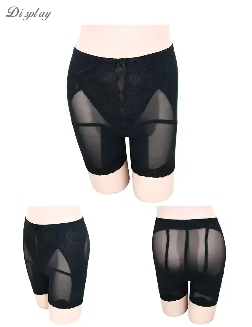 560丹 夢幻曲線 束脂機能平口束褲(黑)