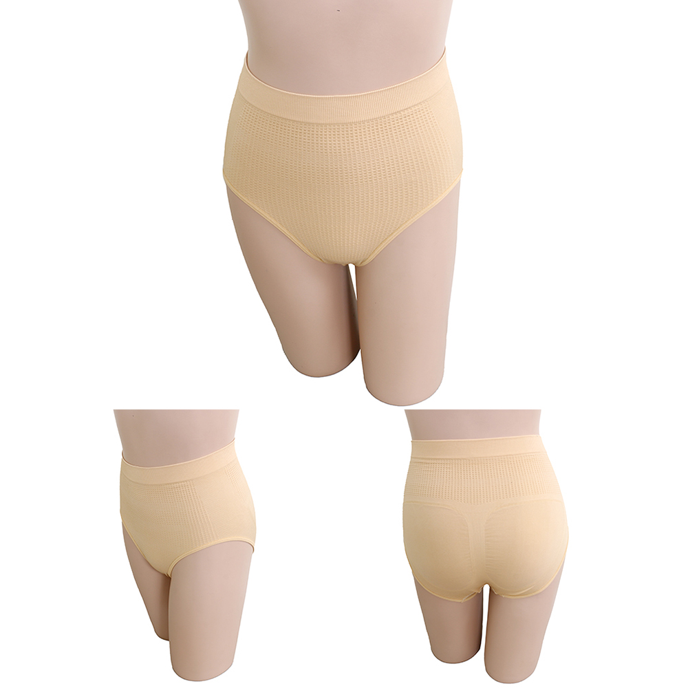 竹炭 無縫一體成型 中腰三角束褲(膚)