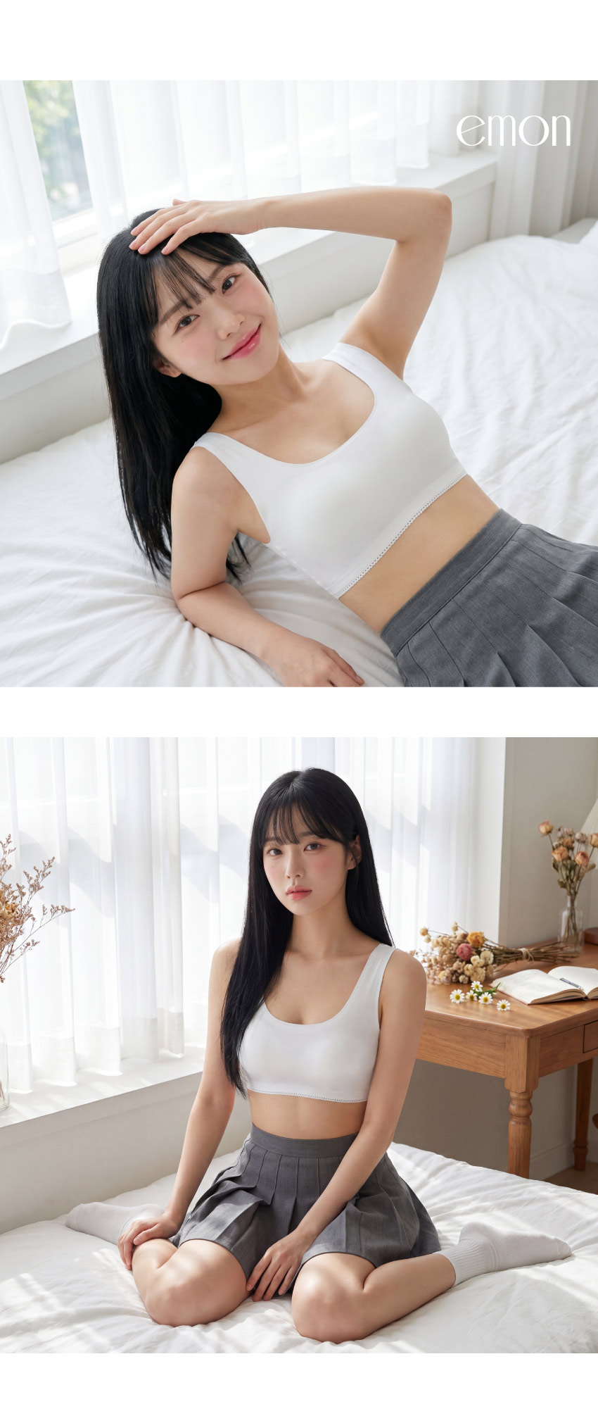 輕語初綻 莫代爾 無痕裸感 背心式少女內衣(香檳)