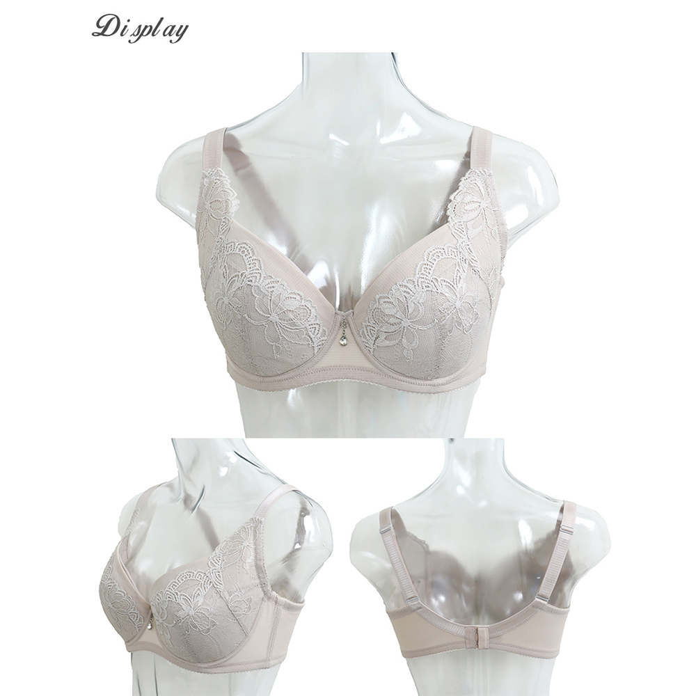 凝香之吻 性感蕾絲 包覆集中舒棉內衣CDEFG罩杯(奶茶色)