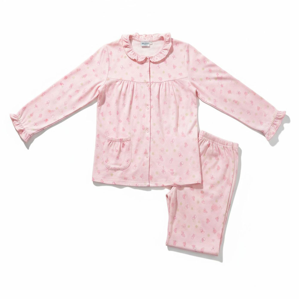 萌感小雞 柔軟舒眠棉質 睡衣睡褲成套組(粉色)