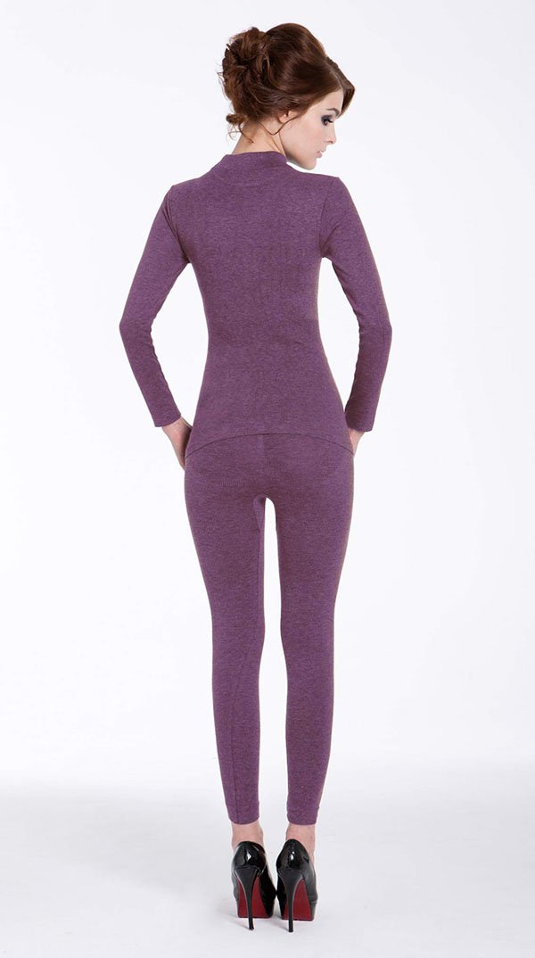 X-Hot 發熱纖維系列保暖衛生衣(葡萄紫)