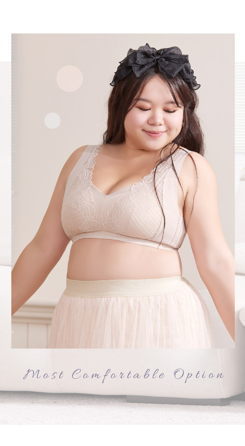 超細莫代爾 蠶絲蛋白 無痕無鋼圈內衣ABCD罩杯(裸色)