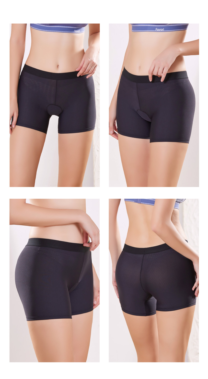 石墨烯 透氣 運動中腰平口褲(個性黑)