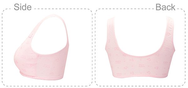 可愛小兔。初成長少女胸衣(粉)