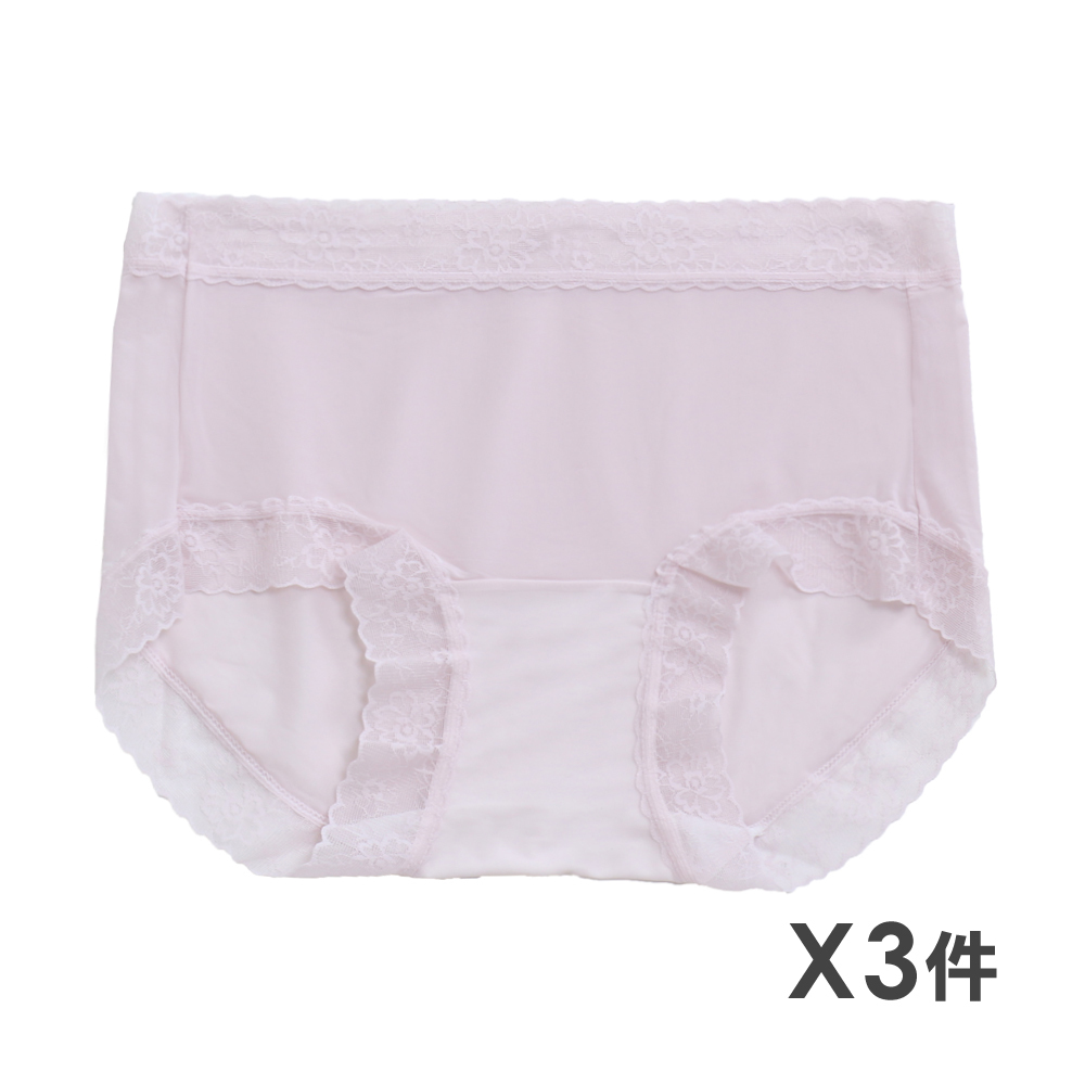 桑蠶絲 低腰 絲滑面膜貼身褲 3件組(隨機色)有分尺寸