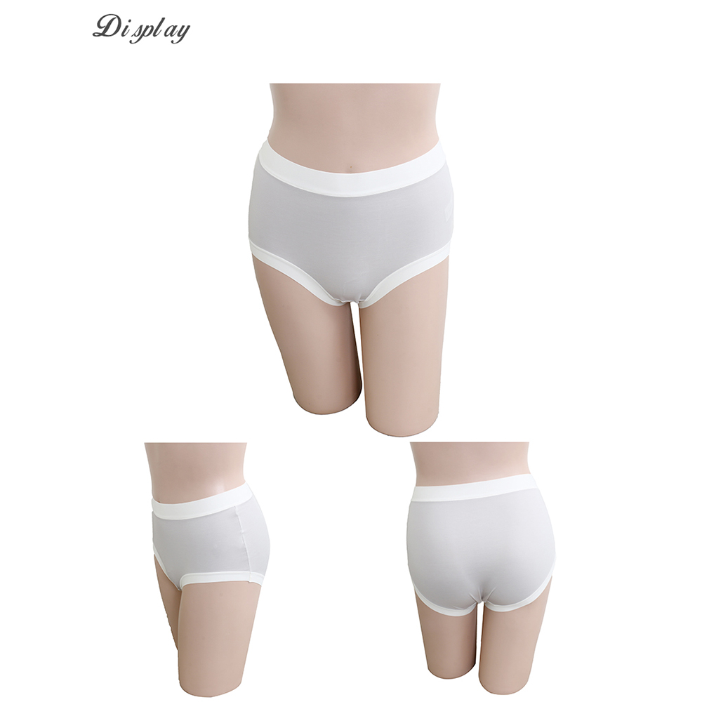 蠶絲莫代爾  絲滑無痕 中腰平口褲(灰)