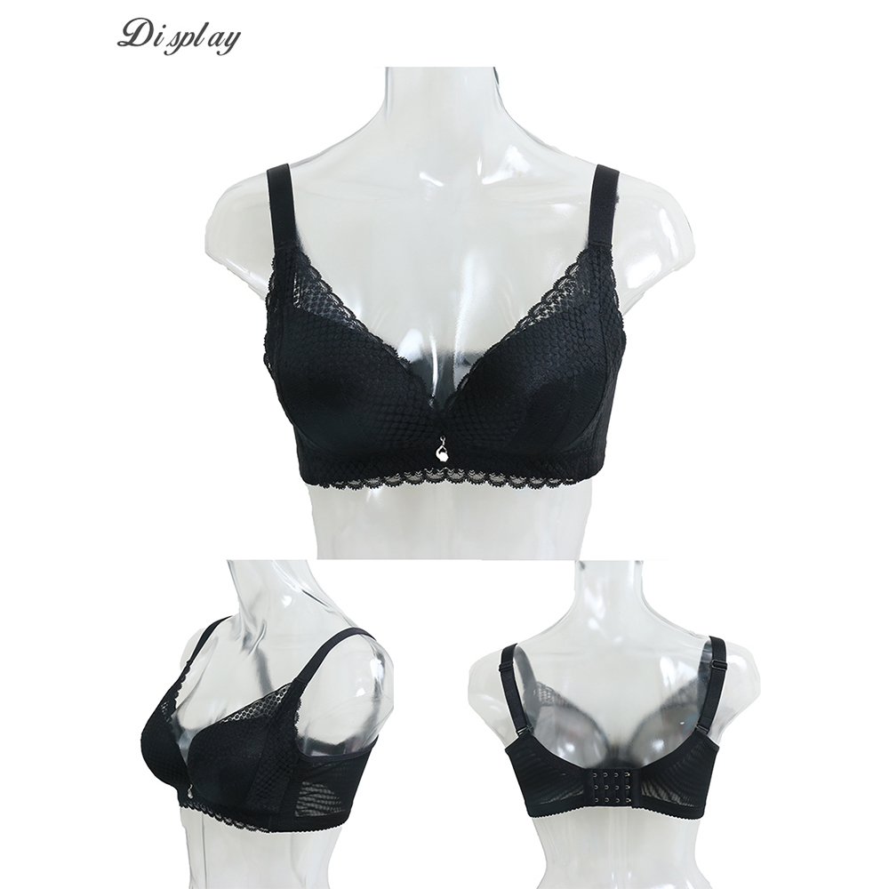 亞當之手 4公分厚杯 超爆乳無鋼圈系列內衣(黑)ABC