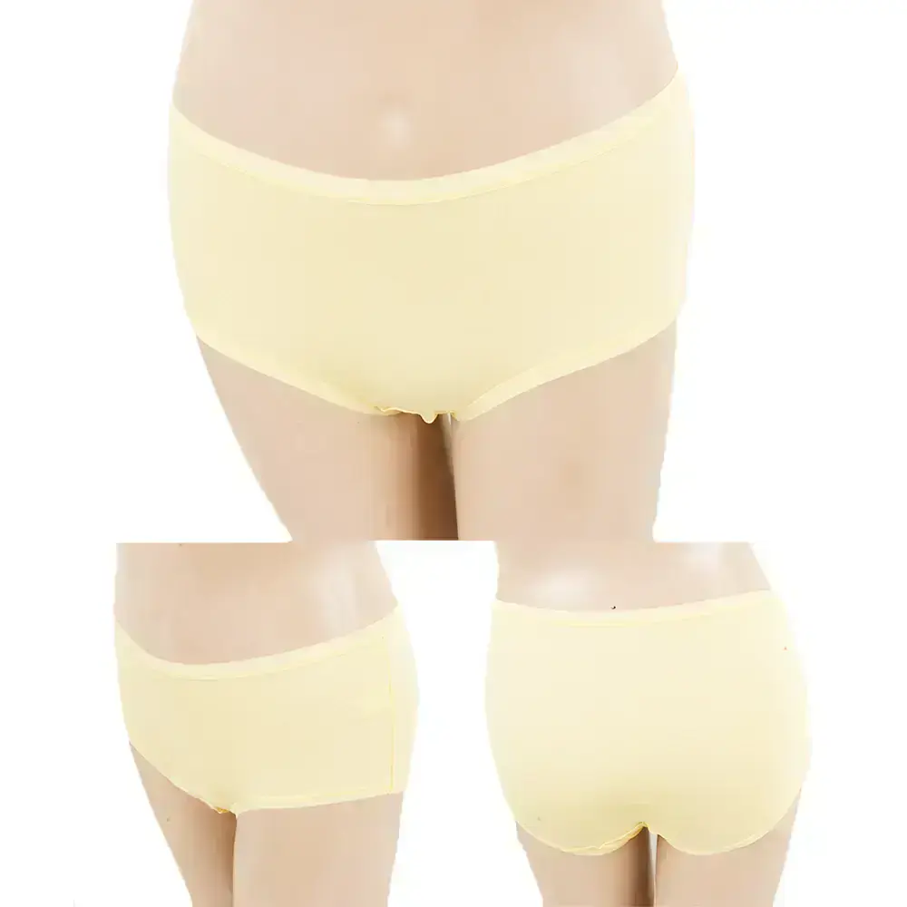 馬卡龍色系素面棉質 平口褲 3件組(隨機色)