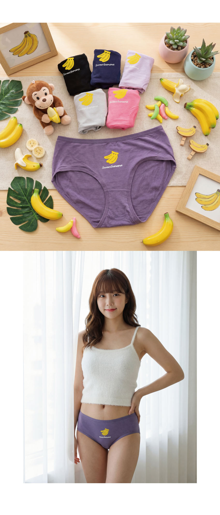 繽紛少女貼身三角褲 12件組(隨機款 隨機色)