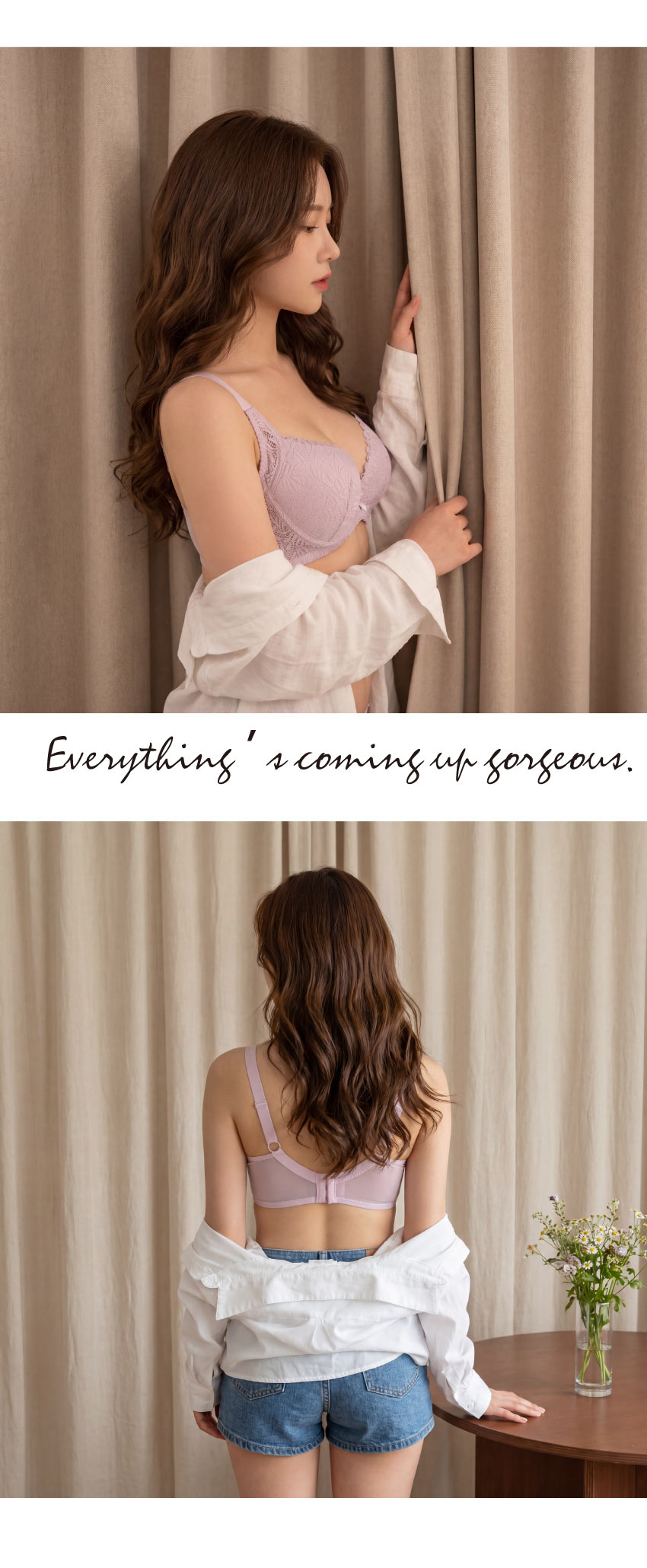 花漾 軟鋼圈 深V低脊心包覆機能型內衣C罩杯(粉)