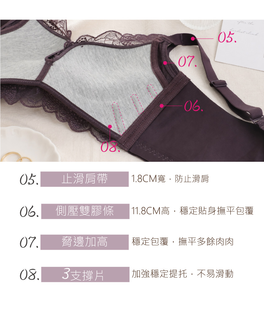 微醺羅曼史 暮語 無鋼圈機能型內衣(灰綠色)
