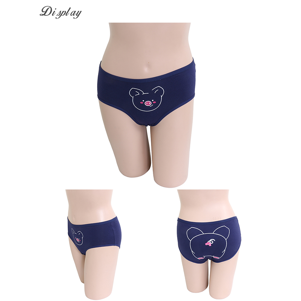 萌寵小豬 棉質貼身褲 3件組(隨機色)