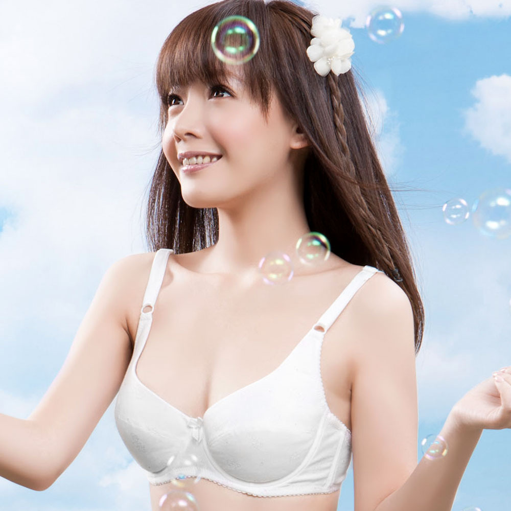 快樂狗狗少女內衣(軟鋼圈)(灰)BCD