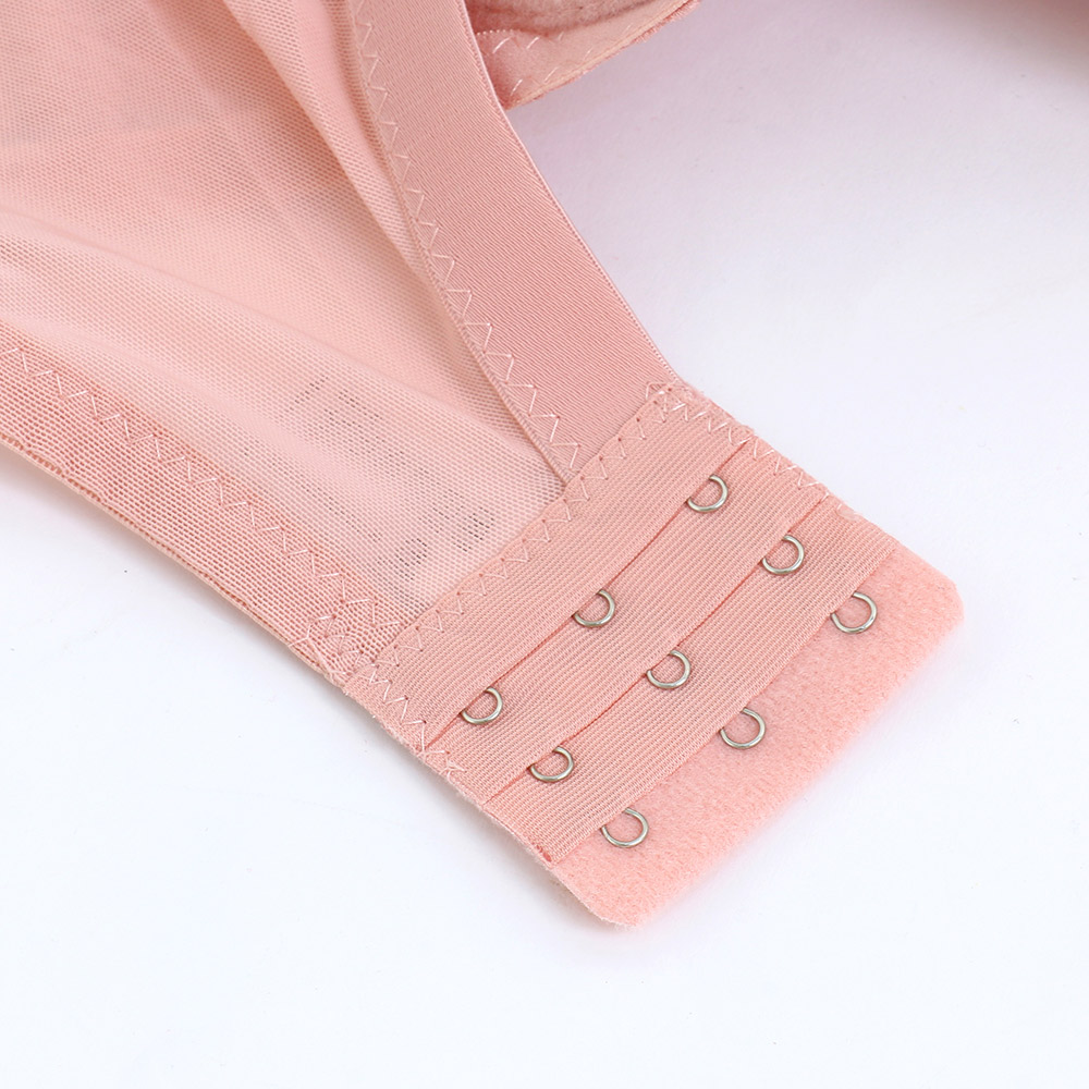 花蕊 軟鋼圈 深V低脊心包覆機能型內衣D罩杯(紅)