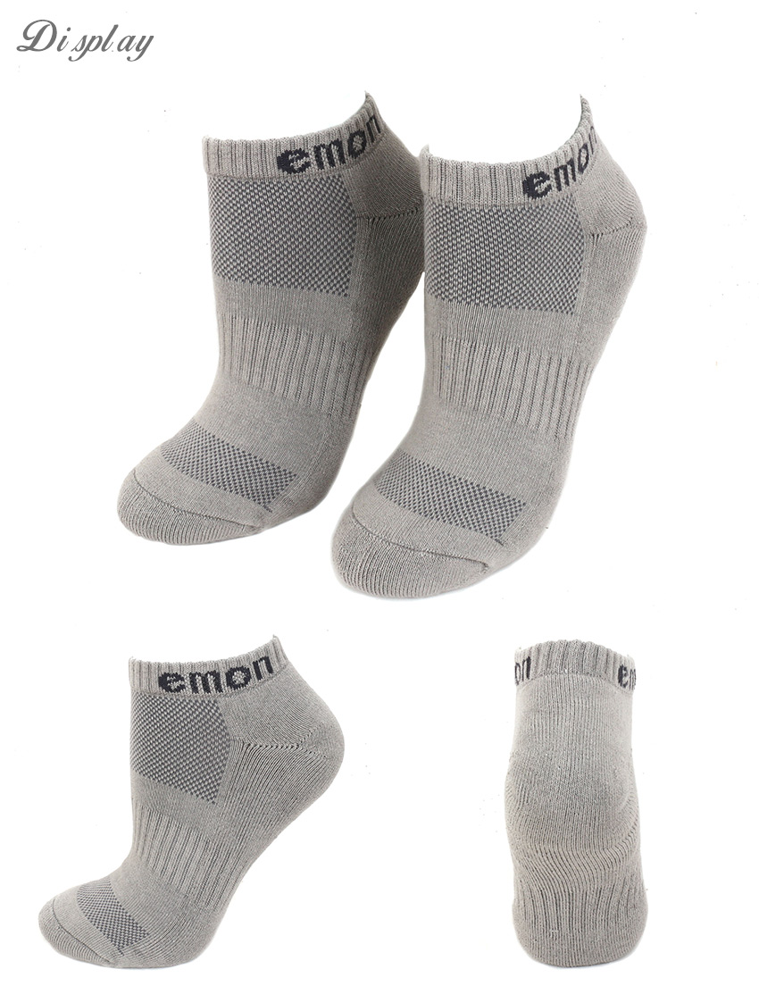 素色 低筒 機能運動襪(深灰)