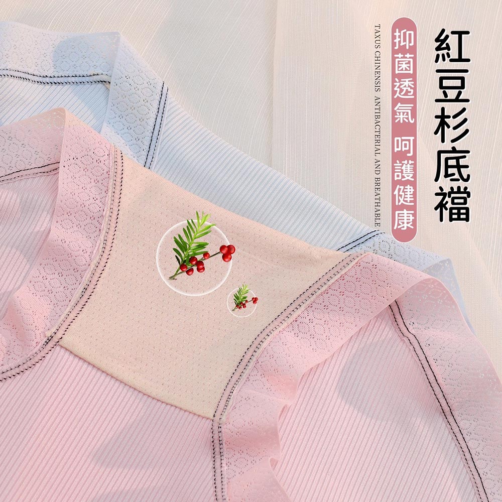 紅豆杉 素面螺紋 中低腰貼身褲 (隨機色)