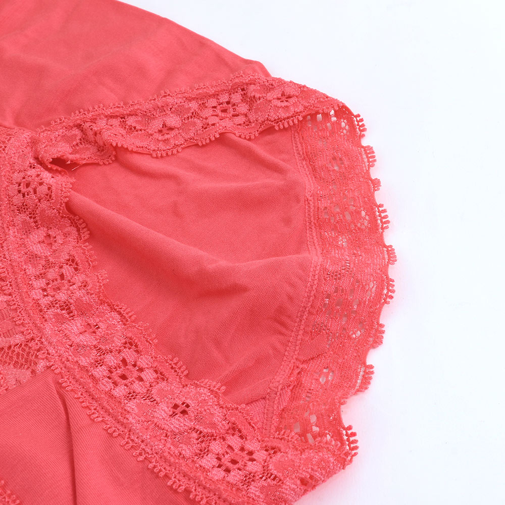 MIT台灣製 蕾絲中高腰美臀三角褲(隨機色)