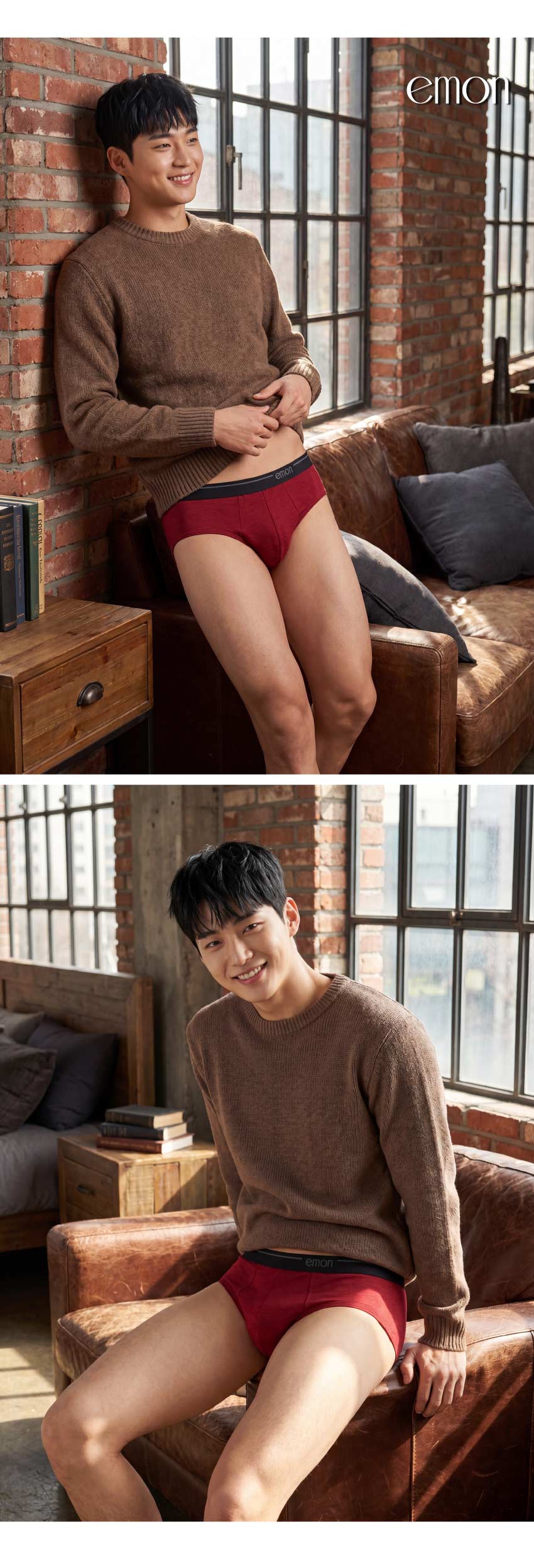 雲彩紗 舒柔男三角褲(紅)