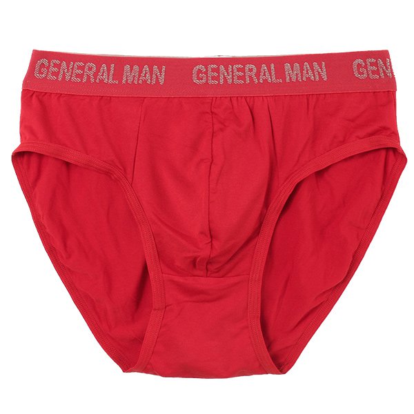 MODAL 莫代爾纖維 舒適纖維男性三角內褲(紅)