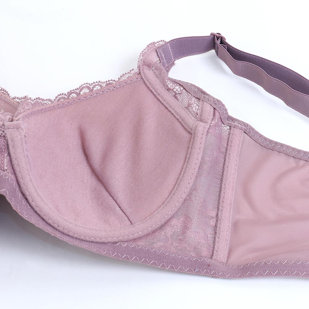 花柔 軟鋼圈 深V低脊心包覆機能型內衣C罩杯(芥末綠)