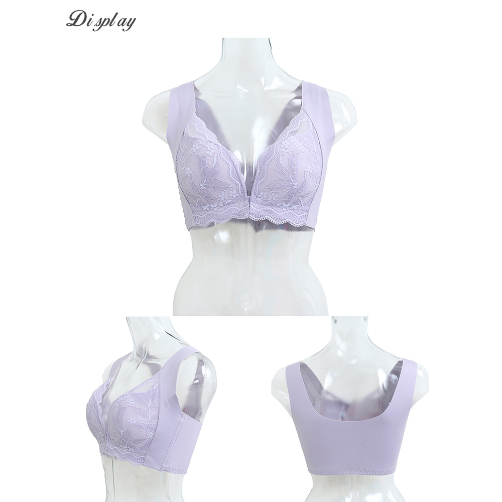 花甜禮夏 前扣無痕無鋼圈舒柔內衣(芋紫色)36-44