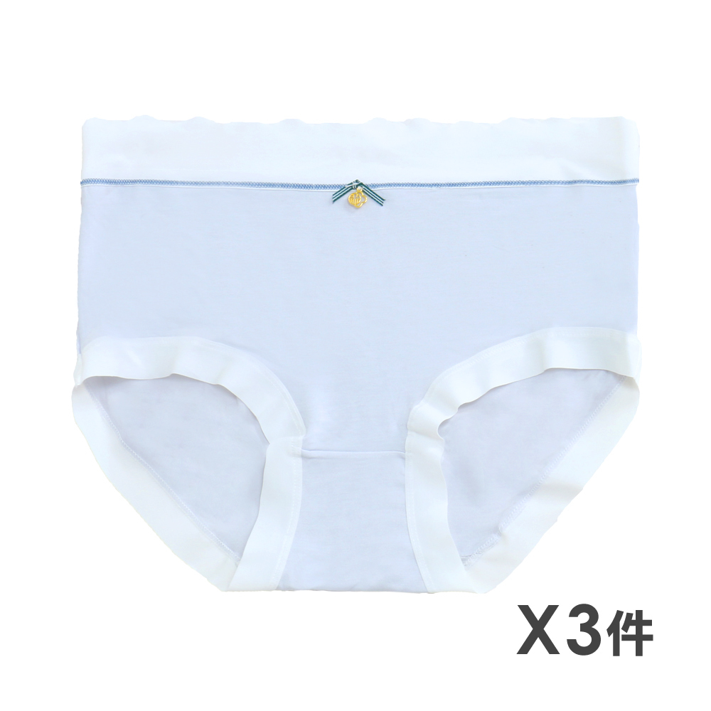 舒柔棉 無痕中腰貼身褲 3件組(隨機色)
