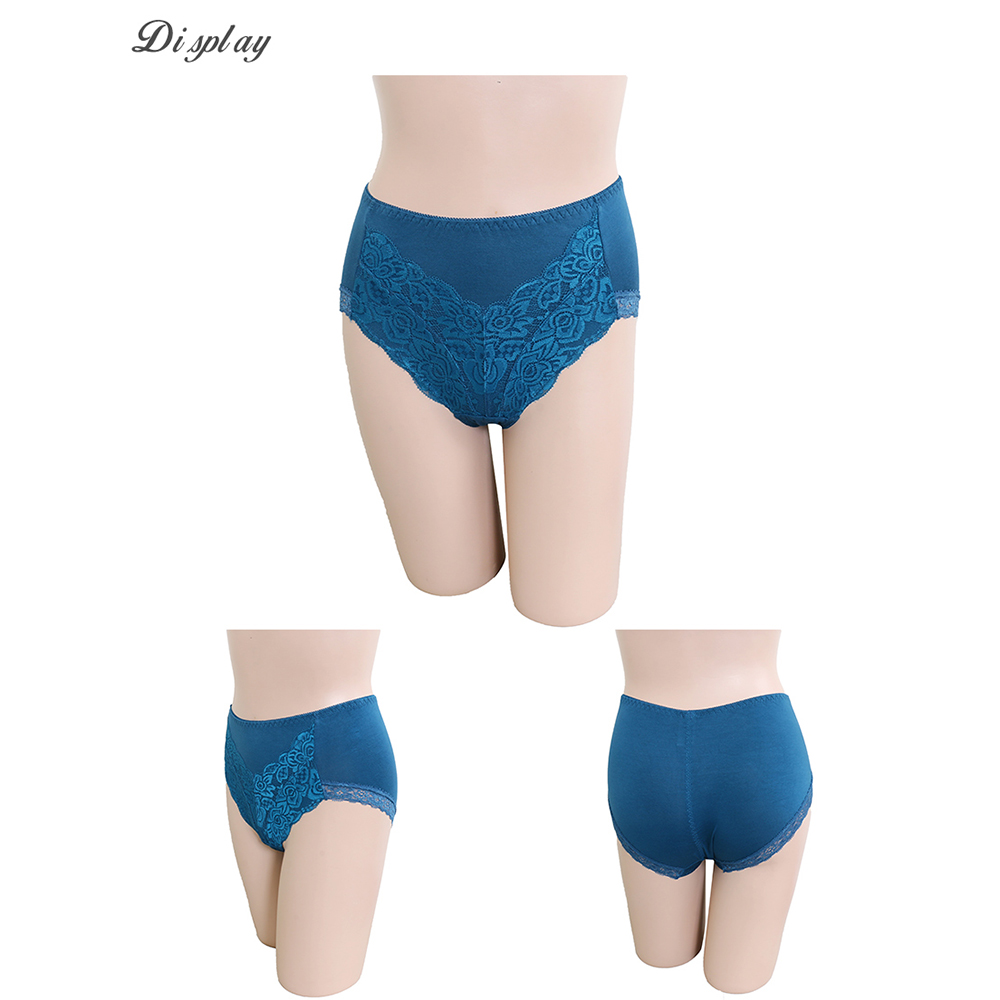 MIT台灣製 蕾絲中低腰美臀三角褲(隨機色)