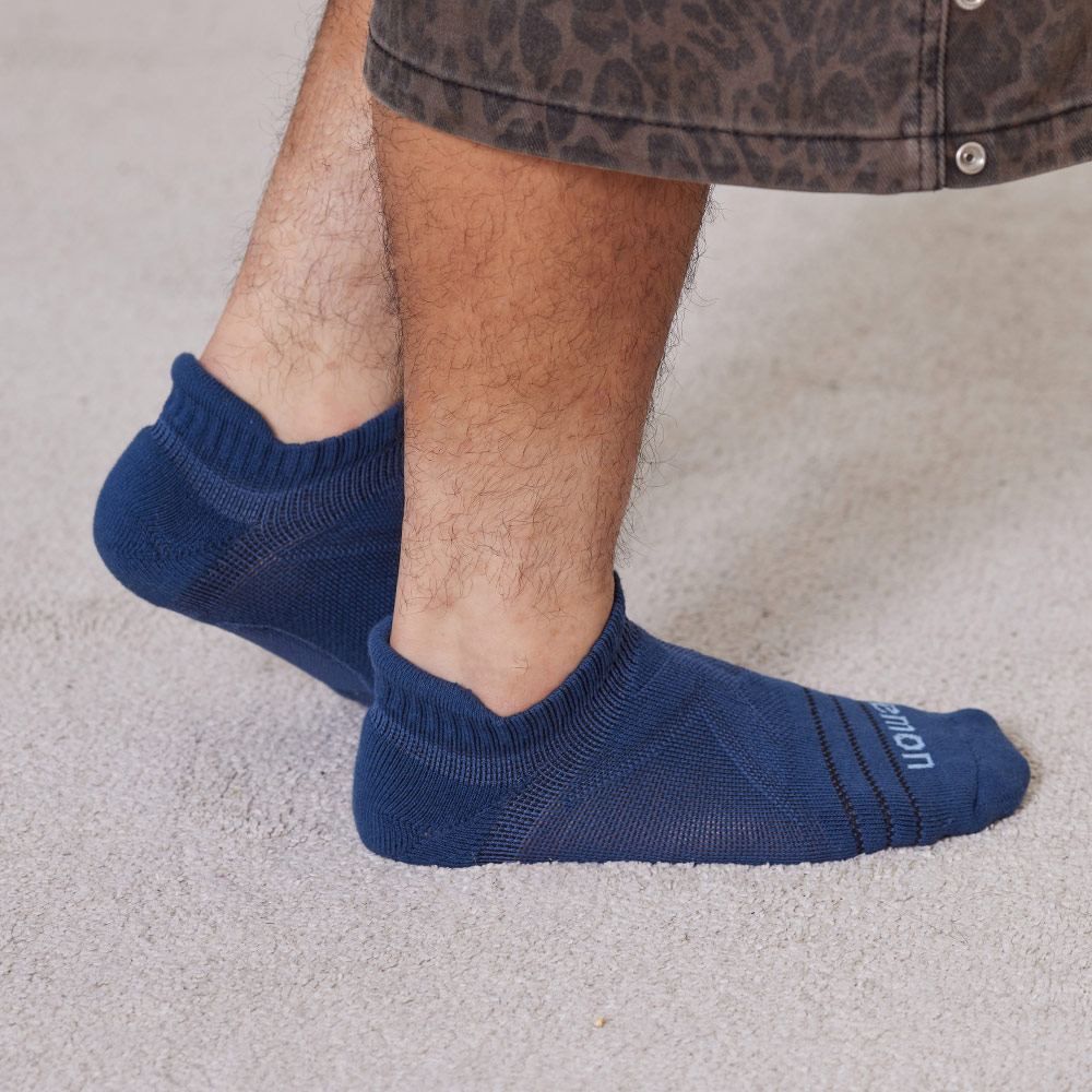 全方位護足 足弓加強 輕機能氣墊襪(藍)