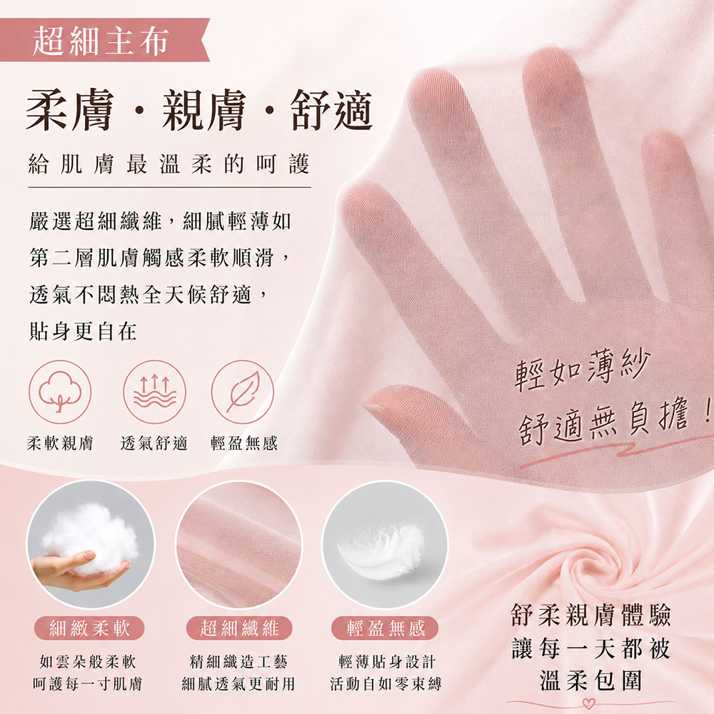 艾草 絲滑裸感 輕盈低腰無痕面膜平口褲(裸色)