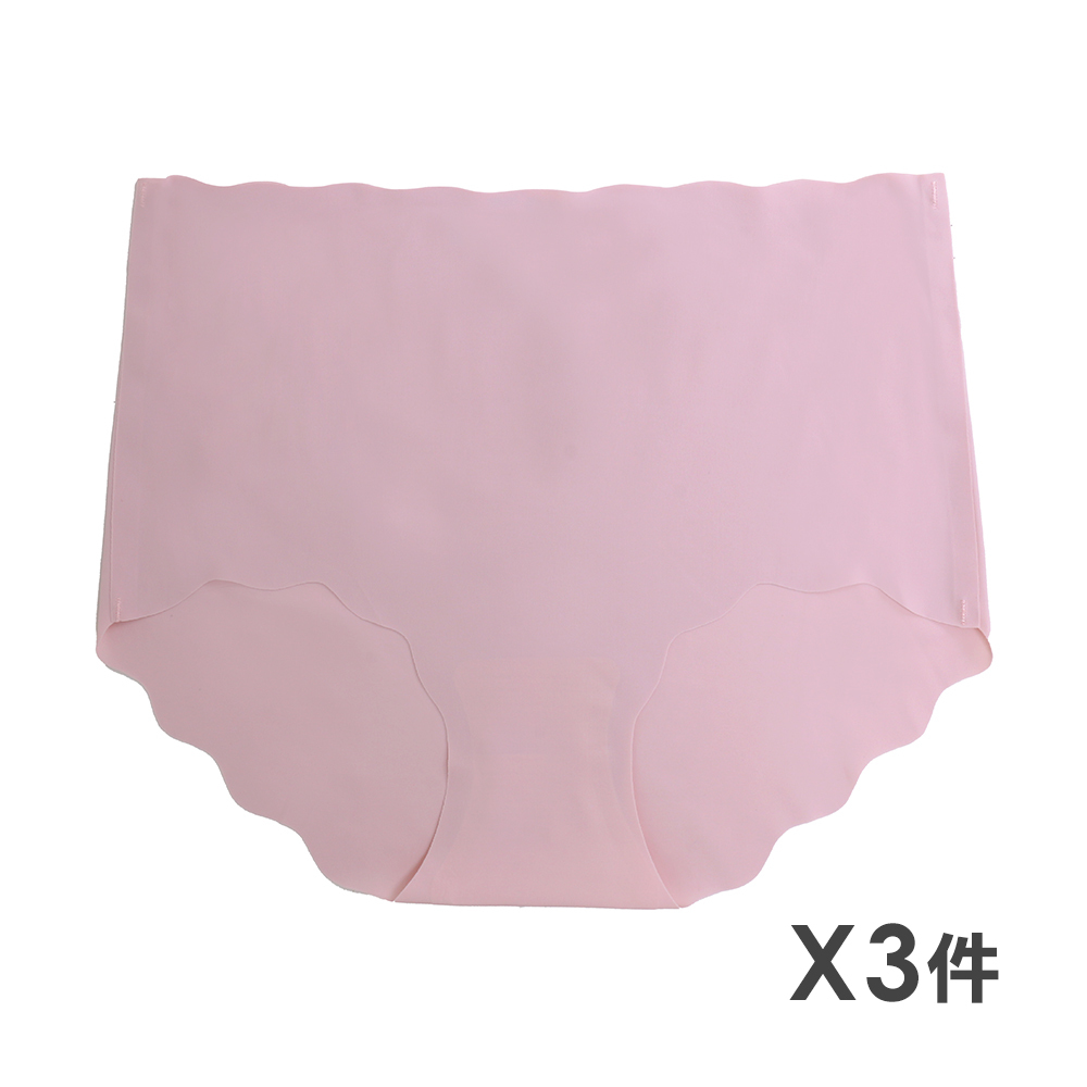 高腰 輕透冰絲涼感無痕面膜褲 3件組(隨機色)