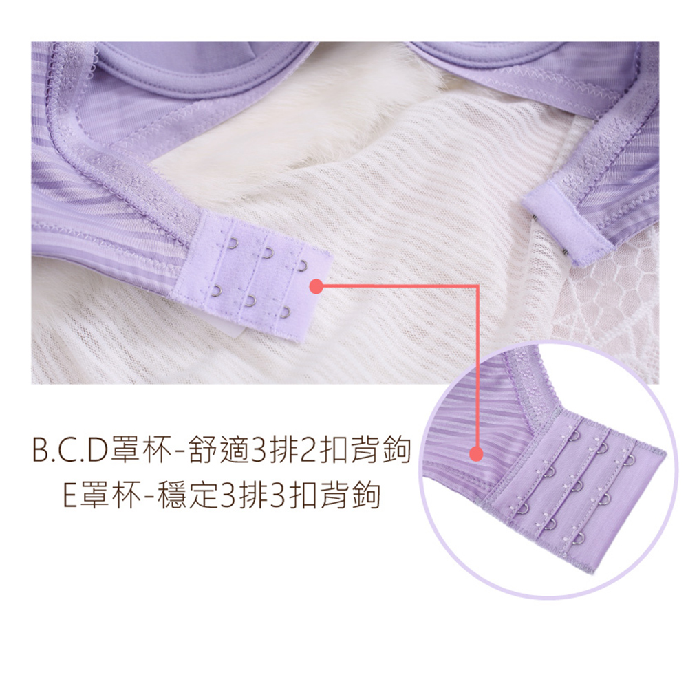時尚無痕系列BCDE罩杯內衣(蜜粉色)