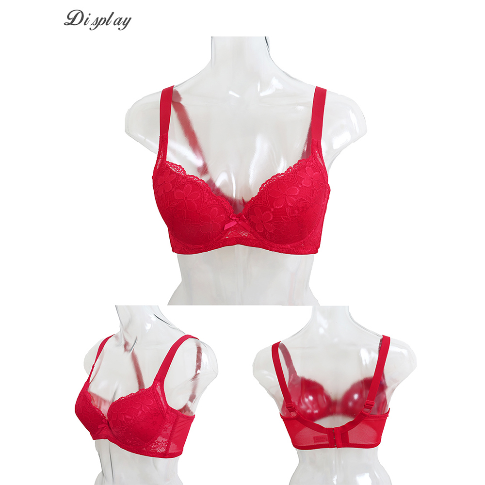 花蕾 軟鋼圈 深V低脊心包覆機能型內衣B罩杯(紅)