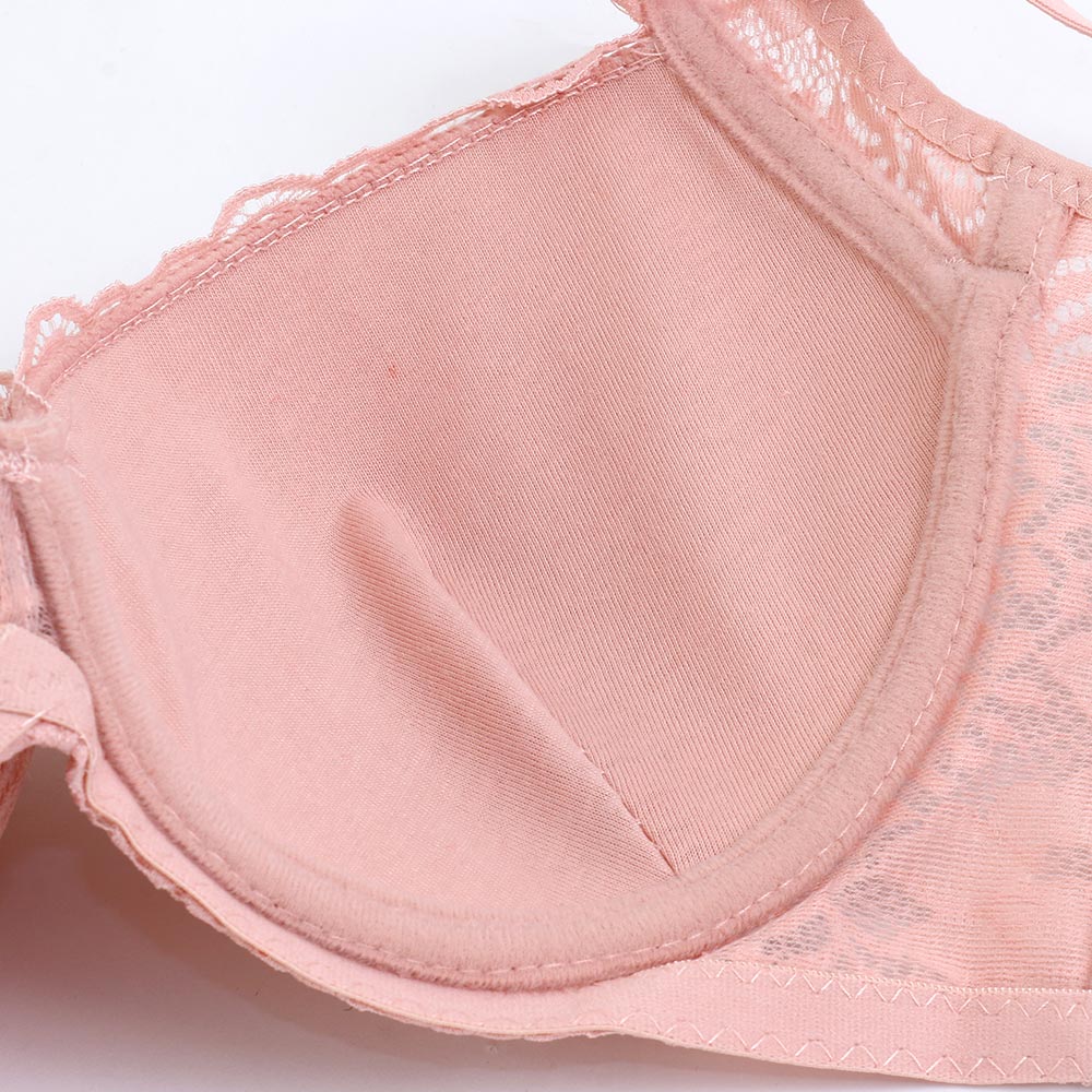 花蕊 軟鋼圈 深V低脊心包覆機能型內衣D罩杯(湖水綠)