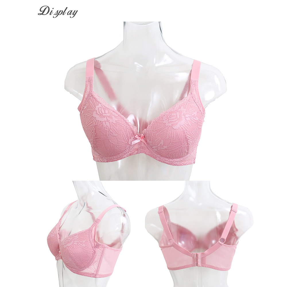 花綻 軟鋼圈 深V低脊心包覆機能型內衣D罩杯(豆沙色)