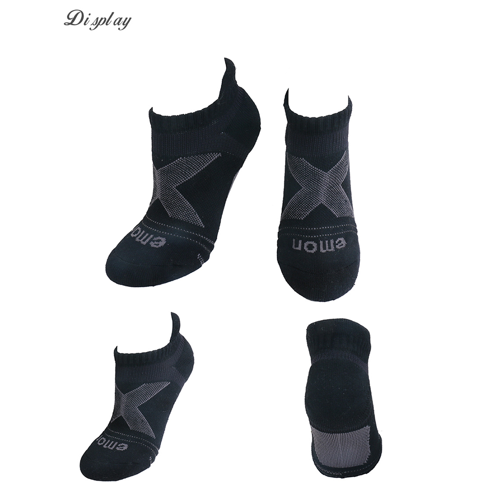 全方位護足 足弓加強 輕機能氣墊襪(黑)