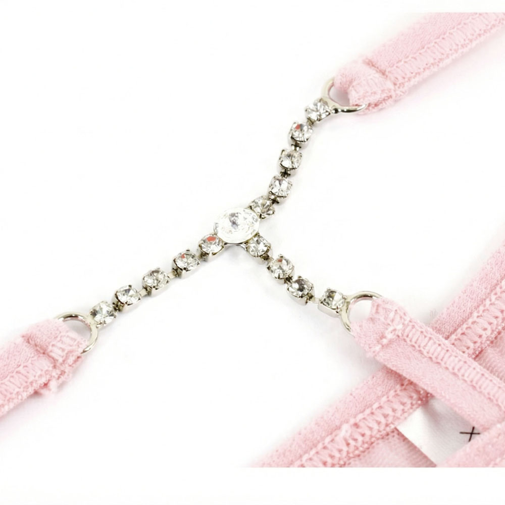 T型美鑽 性感透膚低腰三角褲3件組(隨機色)