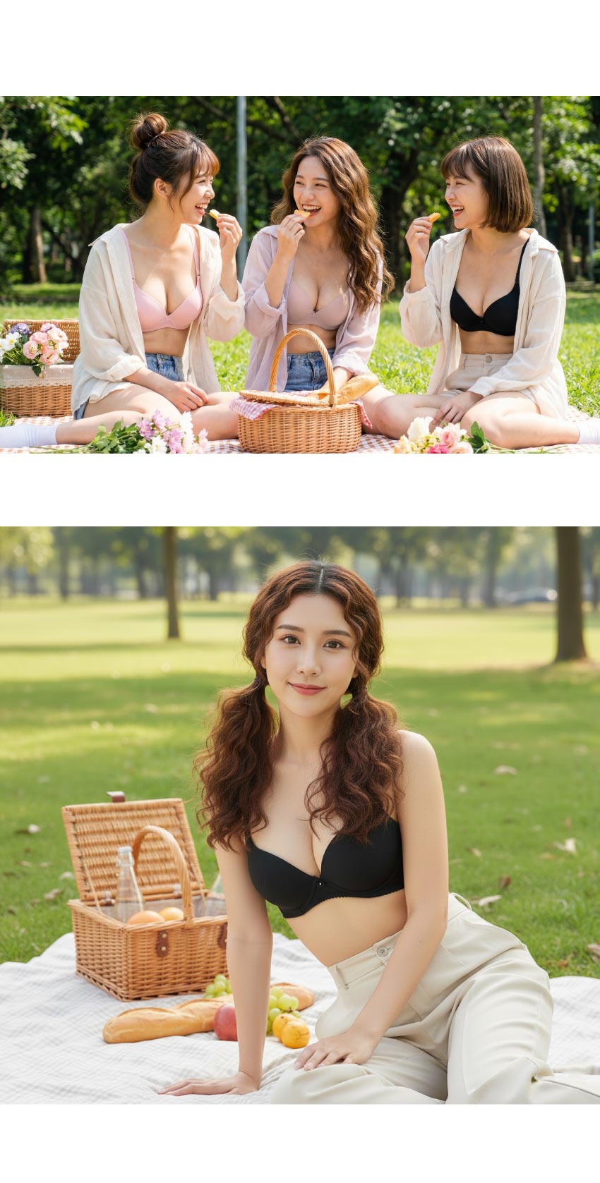 MIT台灣製 極簡 素面格紋 透氣 低脊心內衣(黑)BC罩杯