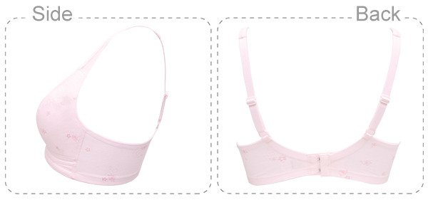 公主甜心 無鋼圈舒適款少女胸衣(粉)
