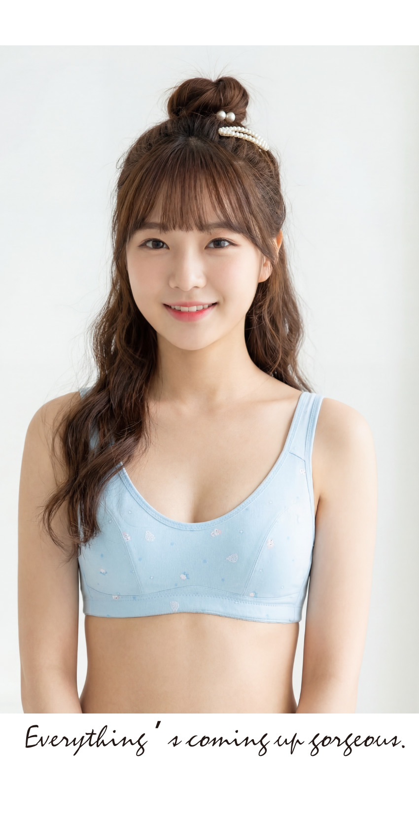 《台灣製》小企鵝。無鋼圈舒柔少女內衣(水)ABCD