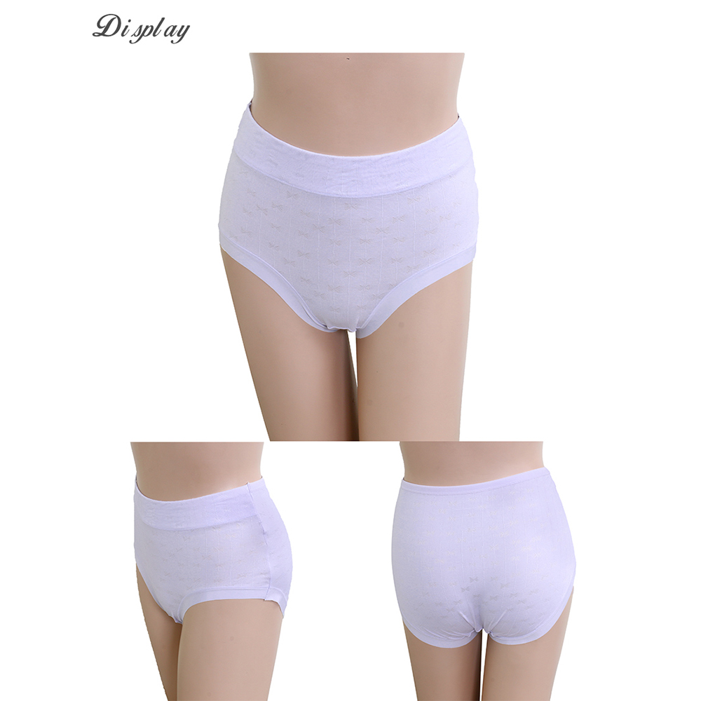 中腰 抑菌 蝴蝶結緹花貼身褲 (隨機色) 3件組