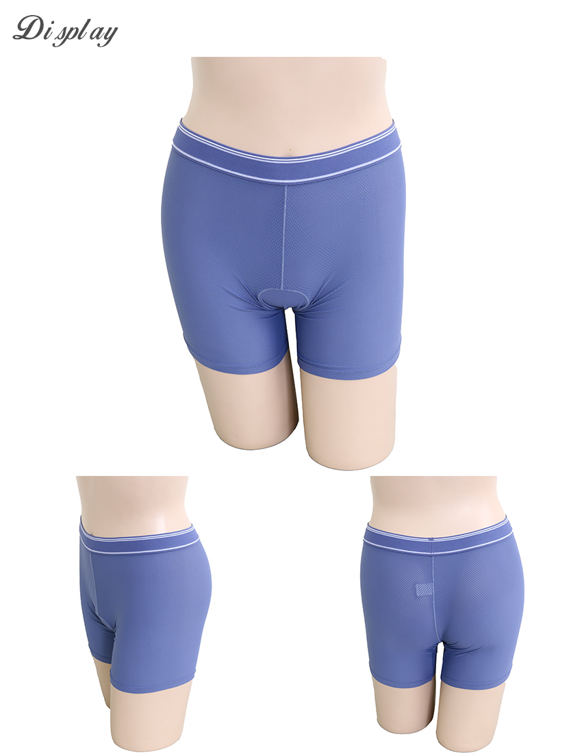 石墨烯 透氣 運動中腰平口褲(銀河紫)