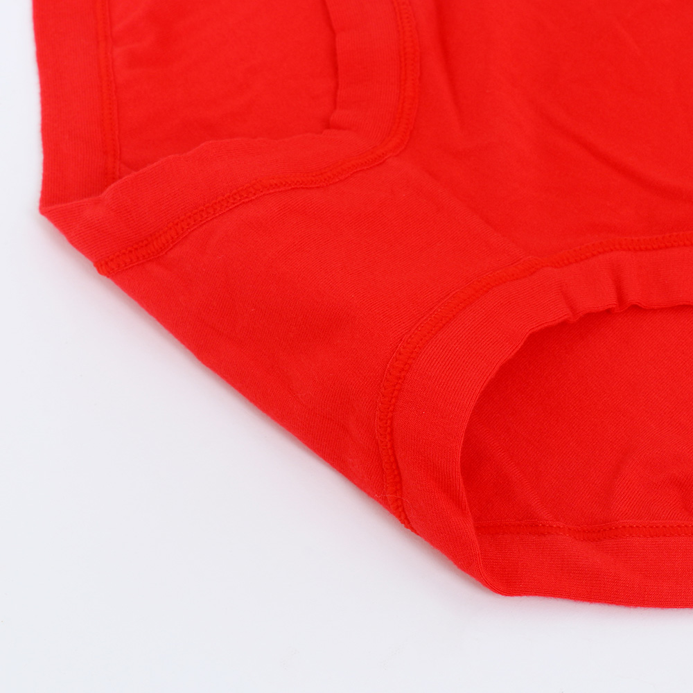 素面低腰三角褲3件組(紅)M-Q