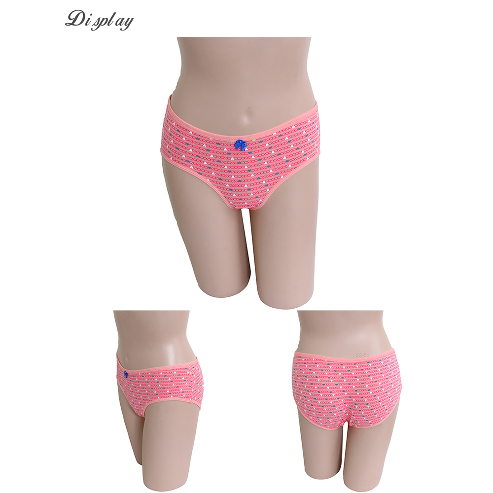 甜美愛心棉質三角褲 3件組(隨機色)