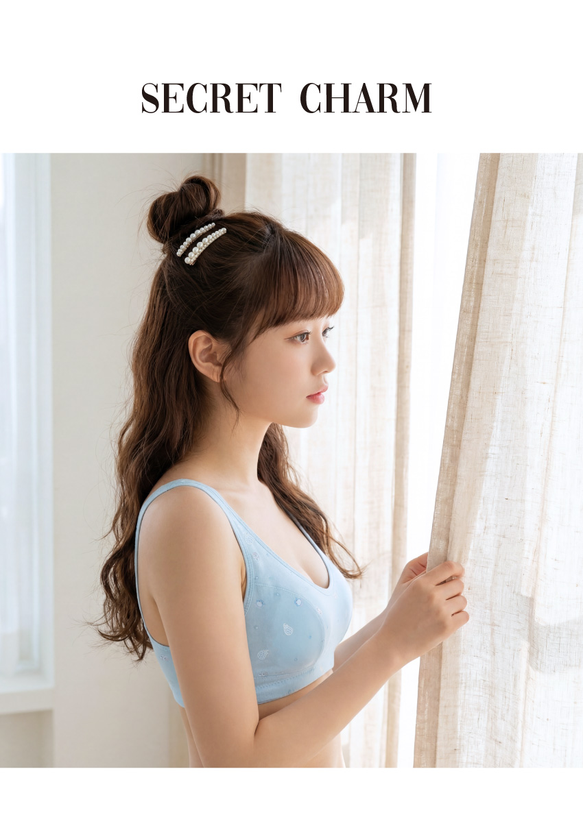 《台灣製》小企鵝。無鋼圈舒柔少女內衣(水)ABCD