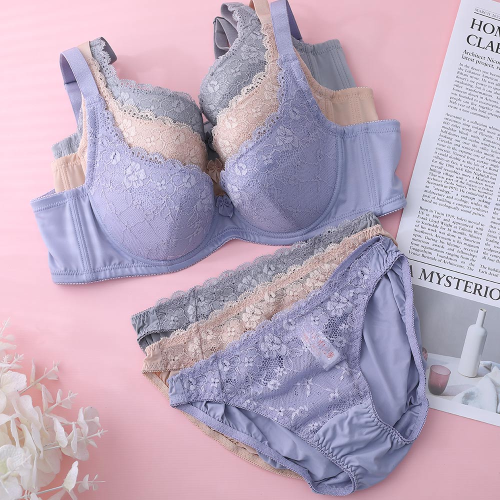 祕密花園．綻放 低腰三角褲(銀灰色)