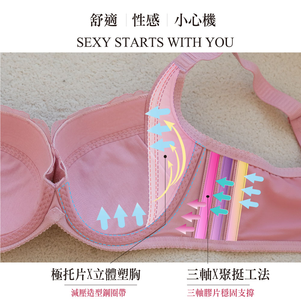 魔羽 奈米涼感 機能內衣BCDE罩杯(暮光藍)